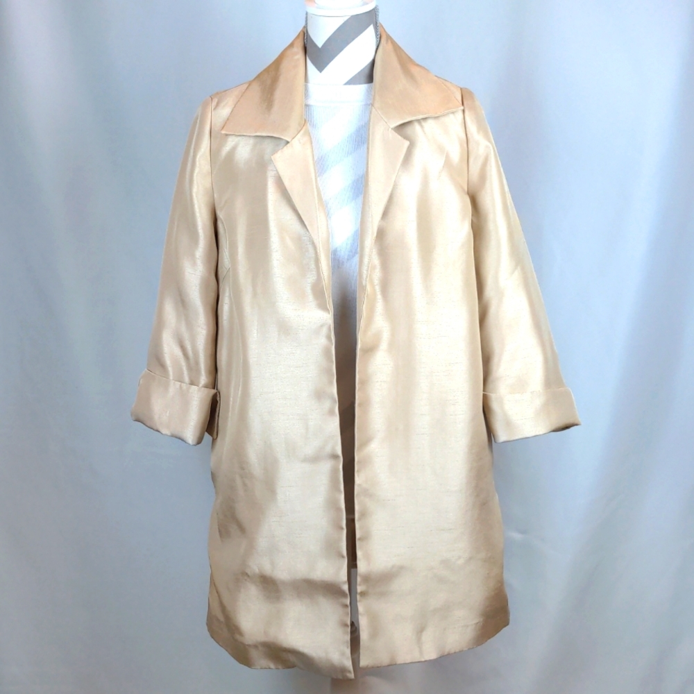 Two-Layer Shantung Jacket Size 2/Chico's 00